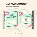 Grid Math Notebook – A4 Spiral-Bound